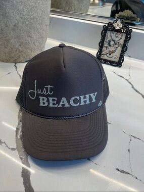 Just Beachy Black Trucker Hat